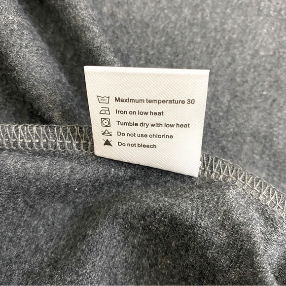 Smallshow Charcoal Grey Long Sleeve Nursing Top Size XL - Picture 7 of 7